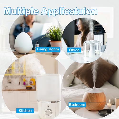 Aroma Pads, 24Pcs Vervochtiger Vervangingsfilter Parfum Diffuser Pad voor onderhoud Geurluchtzuiveraar, Wit (4,5 x 2,8cm) 5