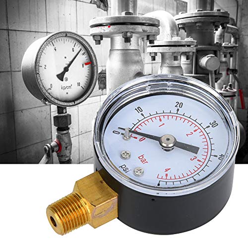 1/8 inch BSPT mechanische manometer voor luchtoliewater (0-60psi, 0-4 bar)