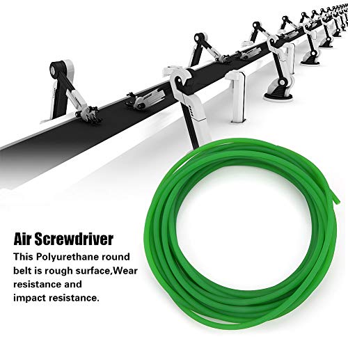 Hoge prestaties Urethaan Ronde Belt Rough Oppervlakte PU Polyurethaan Ronde Belt voor Drive Transmission Groen (6mm*10m)