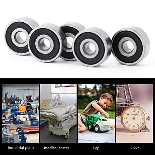 Verpakking van 10 623-2RS Mini kogellagers Staal Dubbele rubber Diepverzegelde rollagers 3 x 10 x 4 mm 3