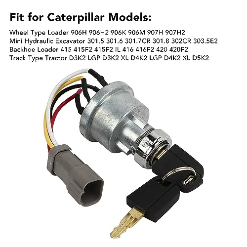 Motorontstekingsschakelaar, ontstekingslot met 2 toetsen, Schakelschakelaar 110-7887 Geschikt voor Caterpillar Modellen Wiel Type Charger