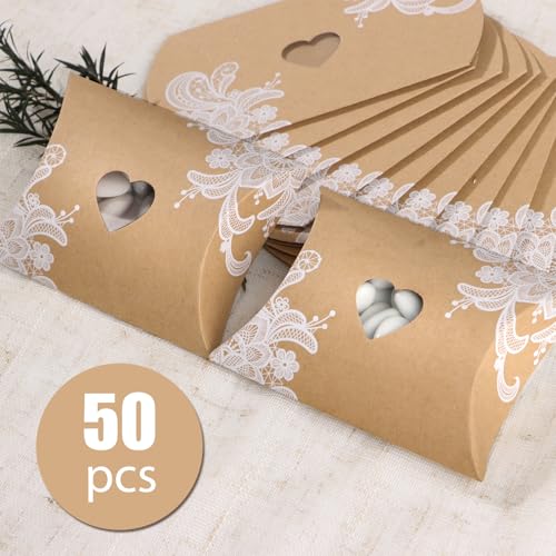 50 dozen voor snoep, bruiloft, geboorte, snoep, vintage, kartonnen dozen met hart, burlap lint, cadeau voor feest, bruiloft, bruiloft 3