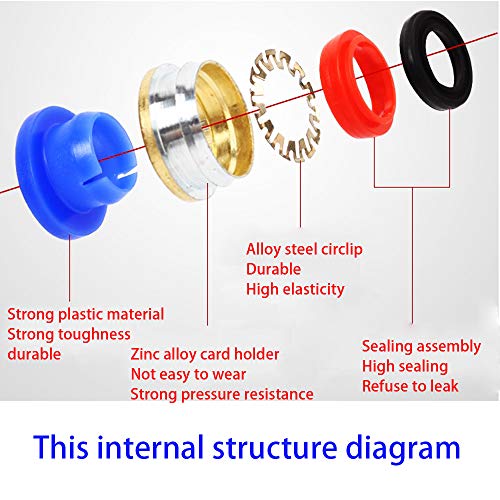 13-Piece Quick Coupling Air Push Kit, slang aansluiting, voor 10 mm PU/PE/Nylon Tube (Type Y + T + L + I + Combinatie slangventiel) 4