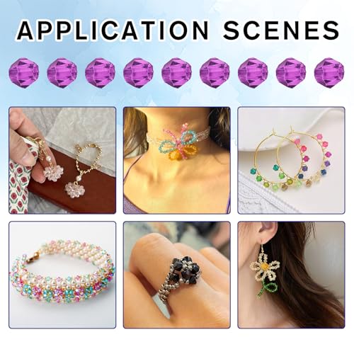 9 strengen facet bicone kralen gradiënt kleur kristal glas losse kralen bulk voor DIY ambachten armbanden kettingen oorbellen sieraden maken 4