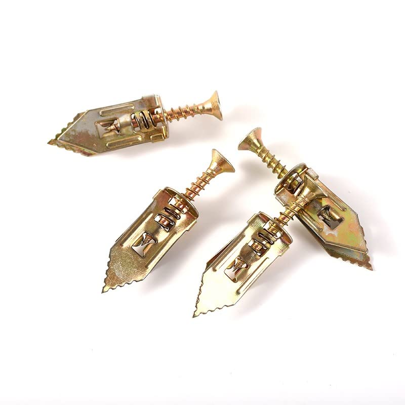 Zee 50 stuks Zelfboren gipsplaten Ankeren met schroeven, Holle wandanker gemaakt van Carbon Steel Plate Schroef met Schroefset voor gipsplaten bevestigingen 5