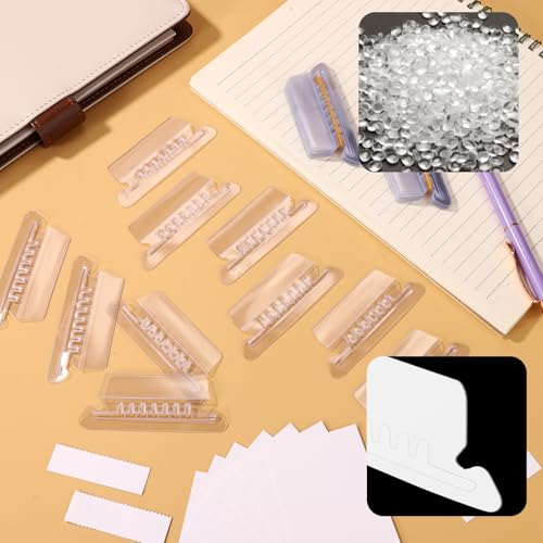 100 st. Ophangen Tabbladen voor mappen, Transparante, Plastic hangen Tabbladen voor mappen met papieren inlegvels naar Office School Home Document Organisatie en snelle identificatie 3