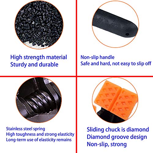 4 stuks - 4,5 inch springclips, zware Muslin plastic klemmen voor achtergrond Muslin, canvas, papier, Chroma Sleutelscherm, Heavy Duty clip, fotostudio en meer 5