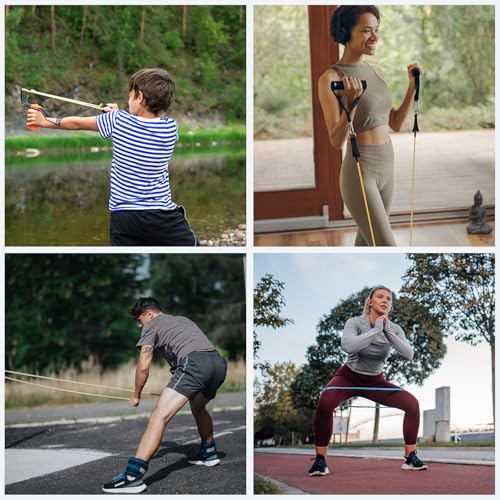 10ft Natural Latex Rubber Tube, 3/16" (4mm) ID x 1/4" (6mm) OD Sling Shot Rubber Tube Tube met slangklemmen voor oefening, Stretching, Laboratorium, Home Slang Tube 5