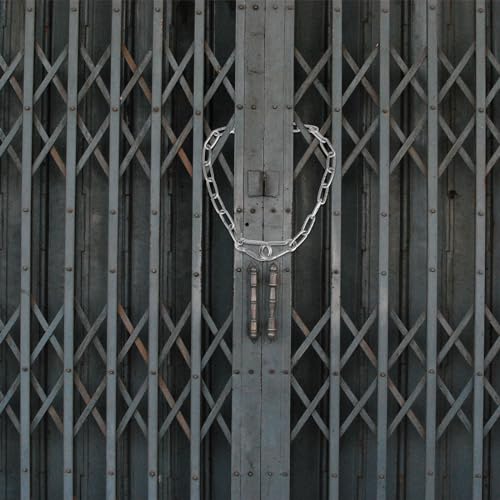 Roestvrij stalen kettingen, stalen ketting, 0,6 m roestvrij staal, ketting, schakelketting met karabijnhaak, roestvrij staal, ronde stalen ketting, roestvrij staal ketting voor hekpoorten 5