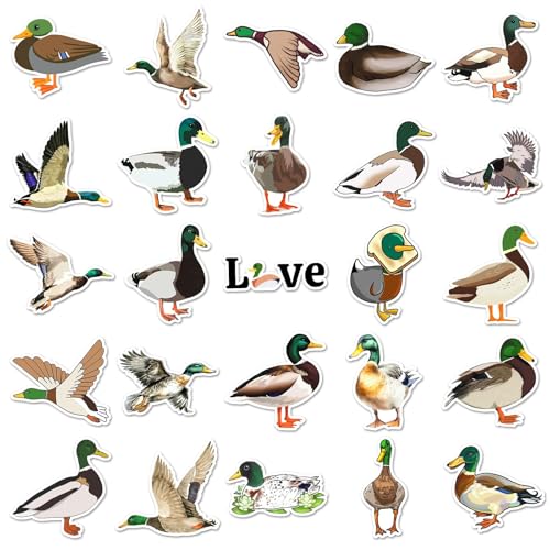 50 stuks Duck Stickers voor tieners Volwassenen Cartoon Green Duck Waterproof Vinyl Sticker Set Auto Motorfiets Fiets Skateboard Snowboard Bagage Laptop Koffer Helm Motorfiets Motorrijwiel 4