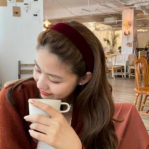 Zee 3 stuk Elegante fluwelen hoofdbanden voor vrouwen Haar Breed Geen Slip Hair Band Haar accessoire 4