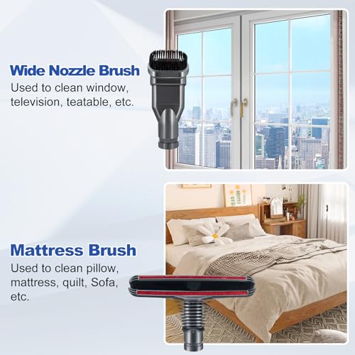 6 Pack Tool Kit Slit Head Penselen voor Dyson DC32 DC33 DC19 DC19 T2 DC20 Stofzuiger 4