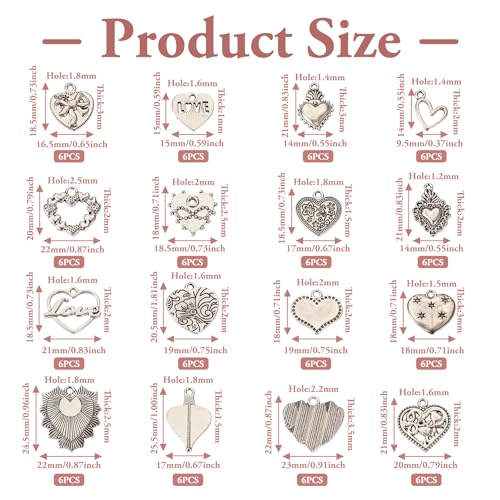 Tibetaanse Style Legering Charms Hangers voor armband ketting sieraden maken, Niet-precious Metaal, niet-edel metaal 3