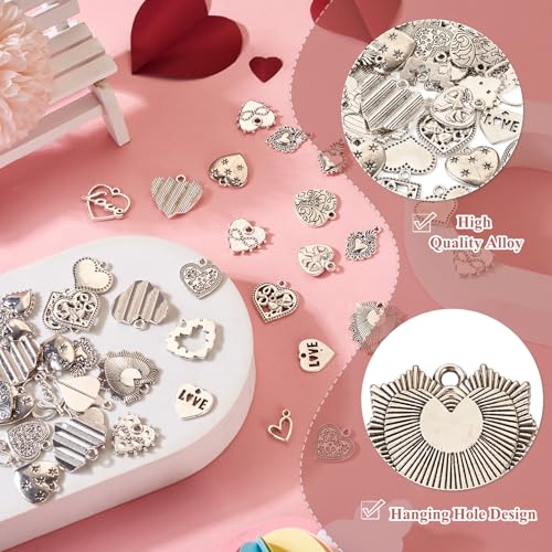 Tibetaanse Style Legering Charms Hangers voor armband ketting sieraden maken, Niet-precious Metaal, niet-edel metaal 4