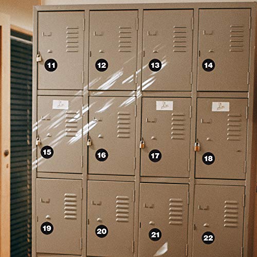 10 Vellen Aantal Stickers 5 Sets van 1-100 Vinyl nummer Sticker, waterdichte etiketten, voor opslag dozen, sloten, binnen en buiten, (zwart, 2,5cm) 5