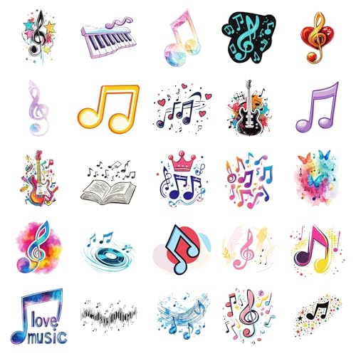 Muziek Stickers voor tieners en volwassenen, 50 stuks, Muziek, Vinyl Sticker Set, Auto, Motorfiets, Fiets, Skateboard, Snowboard, Bagage, Laptop, Koffer, Helm, Motorfiets, Computer 3