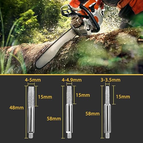 Chain Saw Sharpener, Diamond Sharpener, Chainsaw Sharpener voor Kettingzaag, Cranksaw, voor Houthakkers en Tuiniers (Pack van 12)