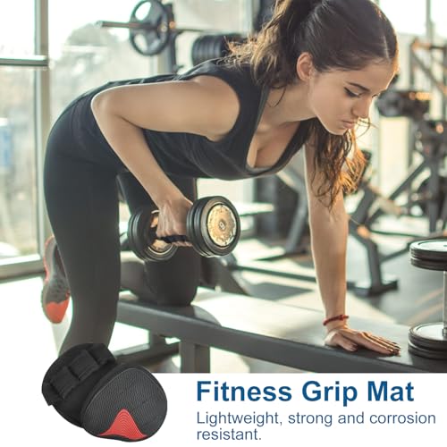 Verpakking van 2 gewichtsheftrucks 12 x 11 cm, 4 vinger Palm Pads Gym, Neoprene non-slip trekhandschoenen voor mannen en vrouwen, dubbele steken, extra brede vingersleeve, Palm Guards 4
