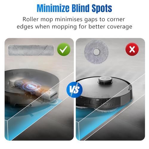 13 stuks vervanging Kit voor Moca Z50 Ultra/Z5/Z5 Pro Ultra Robot Stofzuiger, Accessoires Onderdelen 1 Roller Mop 4 Zijborstel 4 HEPA Filter 4 Stofzak 4