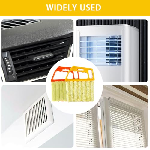 2 stuks Blinds Schoonmaakborstel, Louvre Cleaner, Raffstore Schoonmaakborstel, 7 Slat Blind Brush voor blinden, Window Brush, Airconditioning 5