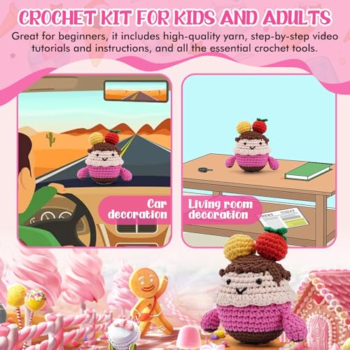 Lucy haak Kit voor beginners, Complete Amigurumi Starter set met stap-voor-stap Video Tutorials Gift