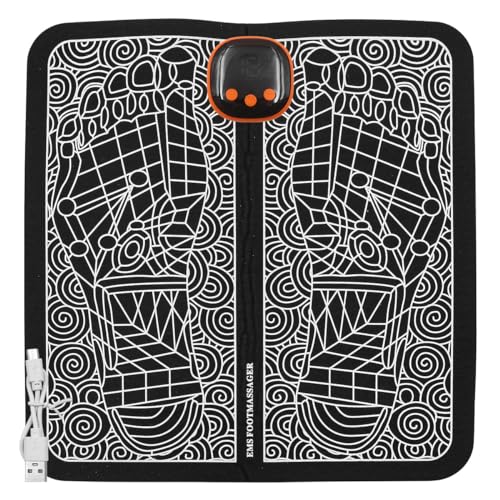 Foot Massager USB Oplaadbare draagbare elektrische voetmassage Mat met 8 modi en 19 Intensities LCD Beeldscherm