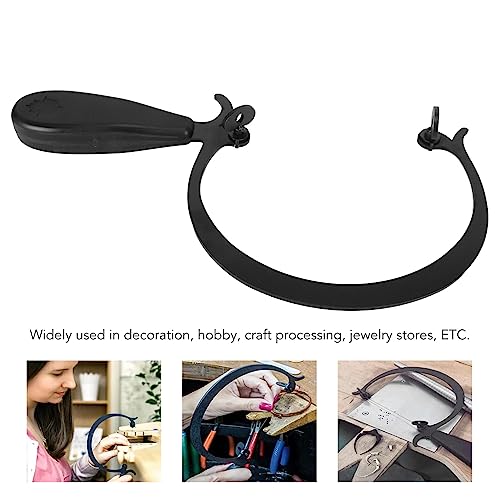 Sieraden Zagen Frame, Juwelier Zagen Frame, Gebogen Roller Zagen Frame met zwarte handgreep voor houtbewerking Craft Tools, Legering Zagen Frame 4