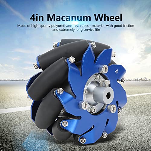 4" Mecanum Wiel links aluminium met wiel koppeling TPU rubber rollen industriële universele Robot Accessoires DIY Robot Project 4