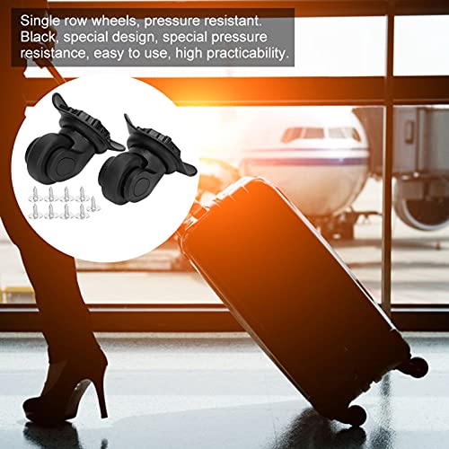 Vervanging Wielen Bagage Wielen Vervanging Kit Black PP Pet Outdoor Single Row Universal Wheel Suitcase Drawbar Box Bagagekasten Accessoires 4