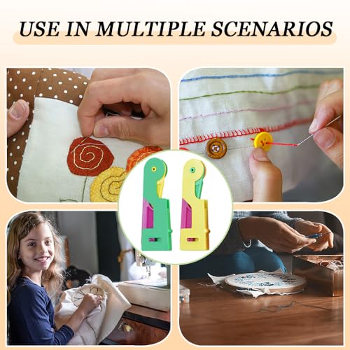 12 Stuks Naald draadsnijden Automatische Threading Hulpnaald draadsnijden Eenvoudige Automatische DIY Threading Tool Verbeterde Automatische Naald Threading voor Hand Naaien DIY 4