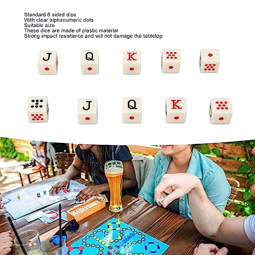 20 stuks Spaanse Poker Dice, 6 Sided Poker Dice Spaanse Poker Dice Game voor familie