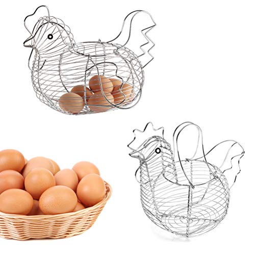 Chicken Shaped Egg Basket Wire Egg Cupboard Egg Opslag voor keuken 4