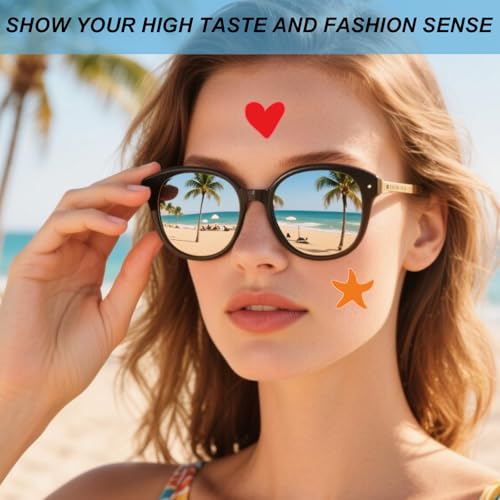 240 stuks Zelfklevende Stickers voor Tanning, 12 stijlen Zelfklevende Stickers met Har Star Butterfly en Bow Pattern Outdoor Stickers Zonnebaden Lichaam Stickers voor meisjes Zomer 4