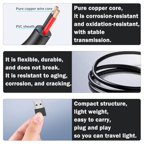 USB C Pigtail 2 Draadkabel, type C Man Draadkabel 22AWG & Adapters 5 Kit, DIY Pigtail Open End Power Cable 1M/3Ft (alleen voor oplaadapparaten) 3