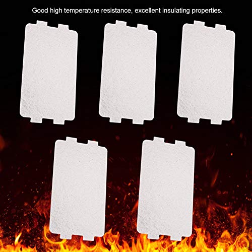 5Pcs Magnetron Oven Mica Plate Magnetron Waveguide Cover Replacement Accessory, 4.6 * 2,5 Inch/PC 5