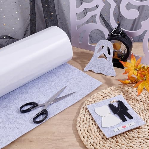 3m Zelfklevende Viltstof, 40cm brede vilten lade Invoegen voor het verwijderen en Stikken, Vilt platen voor sieraden doos, Vilt invoegen, Festival decoraties, Foto Frame, Behang, Grijs 4