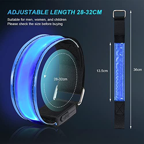 Oplaadbare LED Armband, Reflectieve LED licht armband met USB, LED armbanden, Lichte band, Veiligheidslicht, Unisex voor hardlopen avond, Jogging en Outdoor Sporten