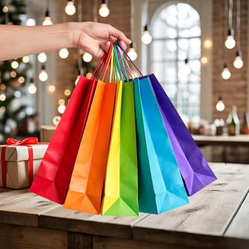 10 STKS Regenboog Kleine Papieren Feestzakken 4