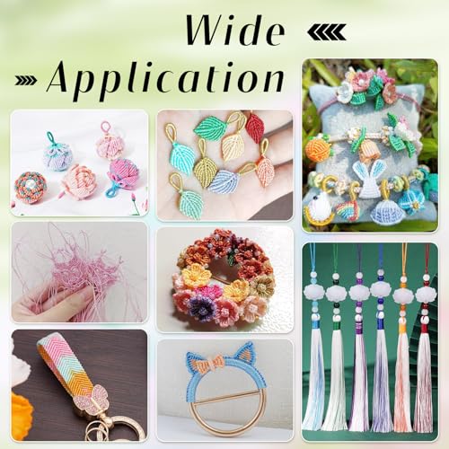 288,7 Yards 0.3mm Metallic Cords Assorted Color Tinsel Thread String Chinese knopen Cord Roll voor Home Decoratie Breien Kerst DIY Ornament Wrappen Verpakking Vrouwen Craft