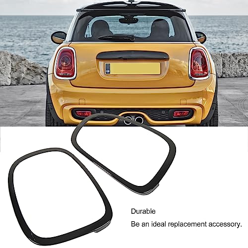 Staartlichtring, 2 stuks links en rechts achterlichtring trim 63217351432 ABS Staartlicht surround trim voor F55 F56 F57(zwart) 5