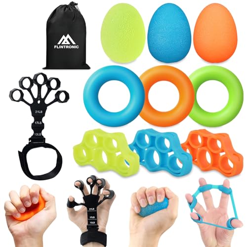 Handtrainer, Finger Trainer, Handtrainer, Finger Trainer, Handtrainer, 3 weerstandsniveaus, Set voor Klimmen, Gitaar en Piano