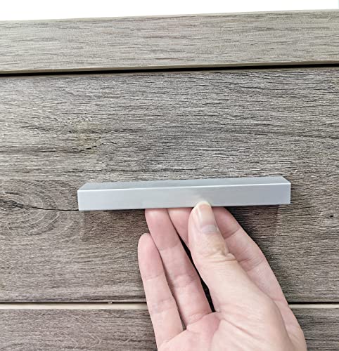 Deurhandgrepen voor kasten, Keukenkasten, Meubels, Hardware, Aluminiumlegering, Gatenruimte, 192 mm, Zilver, Verpakking van 10