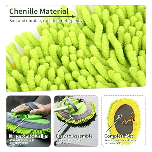 Auto schoonmaken borstel Broom Chenille Microfiber Auto Reiniging Tool Super Absorberende Washulpmiddel voor voertuig RV Huis Office 3