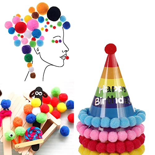 30 mm ongeveer 20 stuks kleurrijke mini pompoms voor het maken van vilten ballen kleurrijke pompom ballen kleine pompoms pluizige pluche ballen voor het versieren decoreren naaien DIY creatieve ambachten, bruin 4