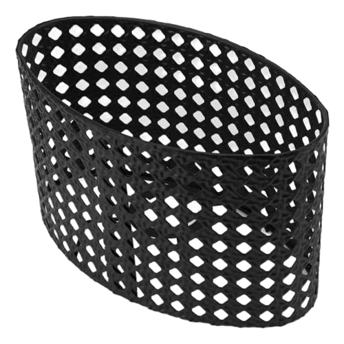 Oval Hollow Iron Lampshade, Gravure op metaal, Hollow Lampshade, Compatibel met vloerlampen, Tafellampen, Chandeliers (BLACK) 3