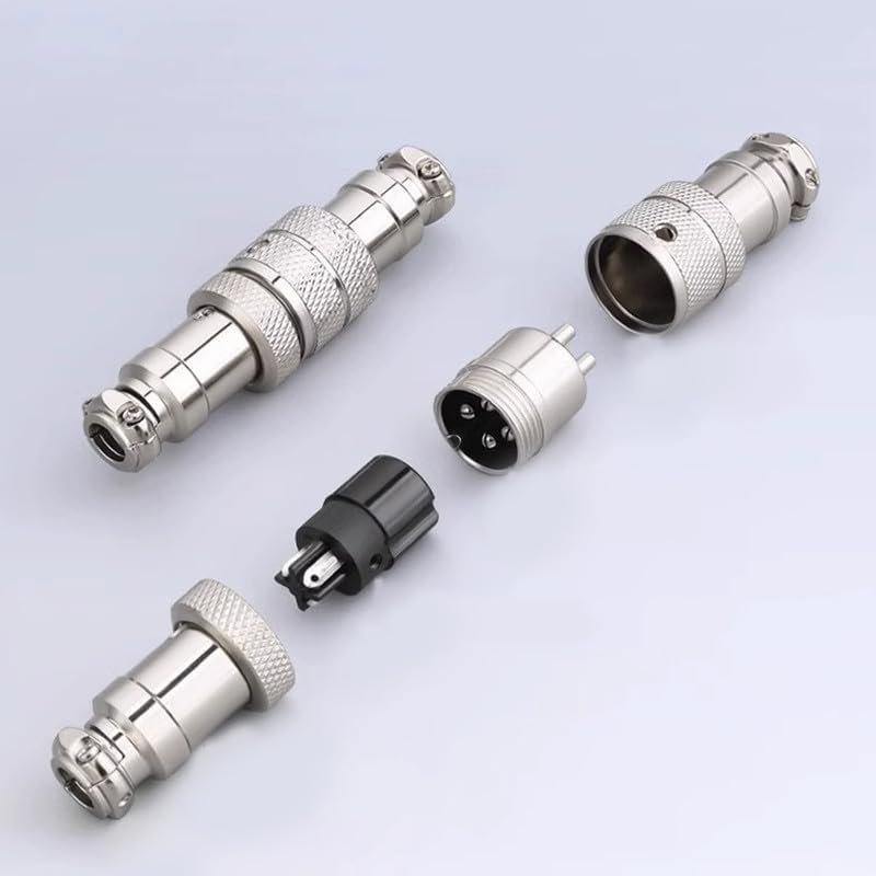 GX20 6 Pin Aviation Connector, Circulaire Metaal Luchtvaart Plug, GX20 Man Vrouwelijke Connector 6 Pin Panel Mount Cable Connector 4