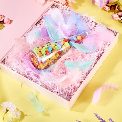 100st Macaron Veren Natuurlijke ganzenveren 3.8-3.5cm Droomvangers Fringe Trim voor bruiloft, Halloween Kleding Bloem Arrangement Carnaval