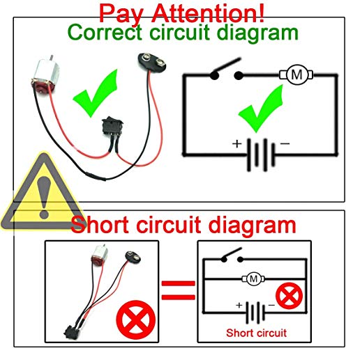 10 st. Mini Elektrische Motor 130 Micro DC Motor 1.5V-6V 20000rpm, 5st Mini Bootschakelaar + 5st 9V Batterijclipconnector voor Arduino DIY