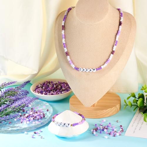 100g Paarse Glazen Zaad Kralen, 4mm Ronde Pony Zaad Kralen, 6/0 Kleine Craft Lose Spacer Kralen voor vriendschap armband ketting sieraden maken