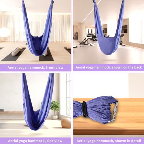 Aerial Yoga Hangmat Pilates Stretch Band Aerial Yoga Fitness Hangen Handvat Inversie Swing Sling Hangmat voor Home Practice Yoga Studios 4